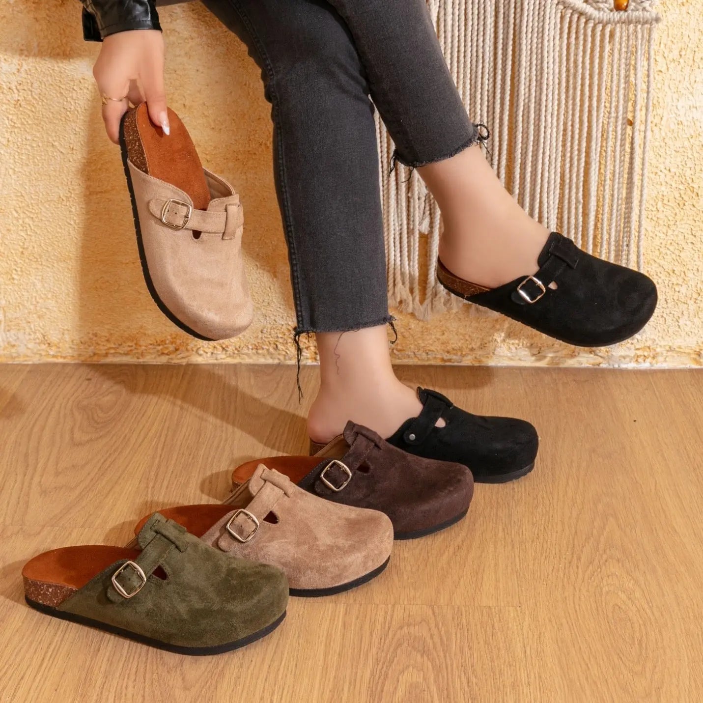 Women’s Comfort Beige Clogs – All-Day Support & Premium Sole | QMR Fashion Slip-On