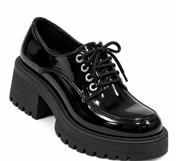 Platform Lace-Up Derby Loafer