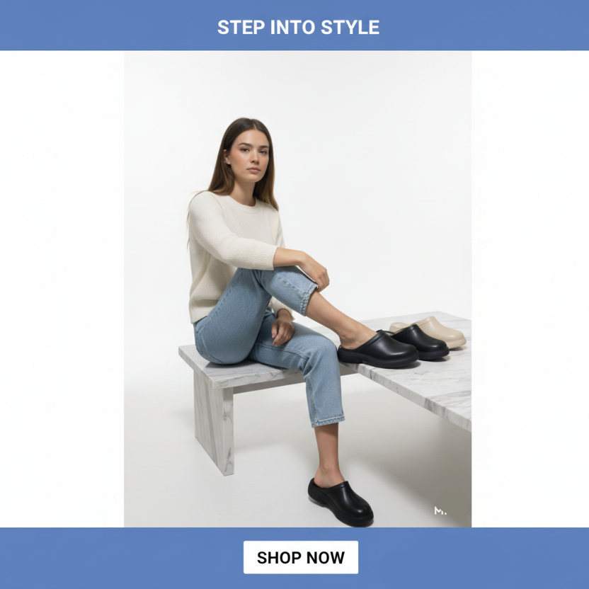 أحذية سهلة الارتداء - أحذية نسائية عصرية مسطحة لراحة يومية | أزياء كيو إم آر