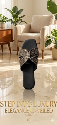 Gold MIRA Slipper - Qmr Fashion