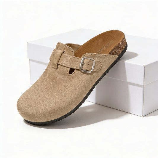 Women’s Comfort Beige Clogs – All-Day Support & Premium Sole | QMR Fashion