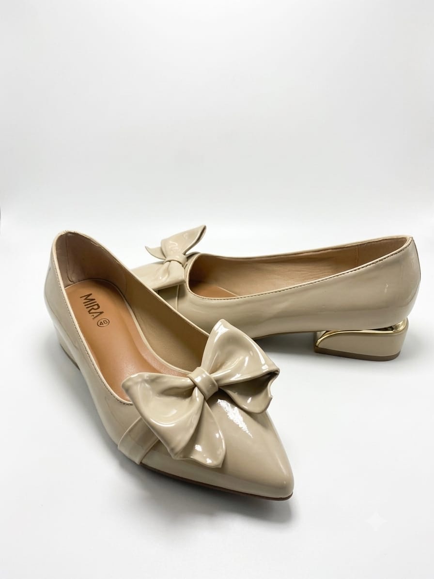Bella Bow Heels Slip-On