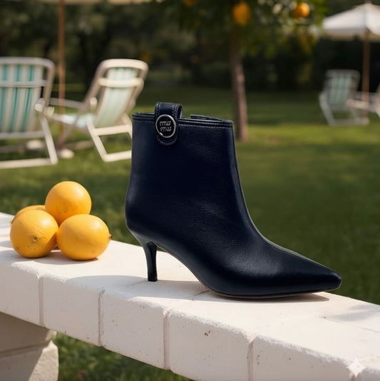 Mira Formal Leather Ankle Boot – Sophisticated Women’s Boot | QMR Fashion