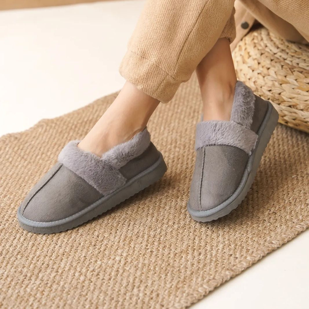 شباشب سيدا التركية النسائية الفروية - أحذية منزلية مسطحة مريحة | أزياء كيو إم آر