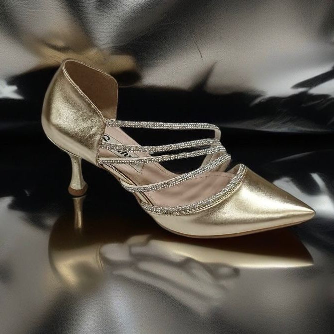 أحذية كوينز هيل النسائية بكعب ساتان - 7 سم، أحذية زفاف وخطوبة | أزياء كيو إم آر