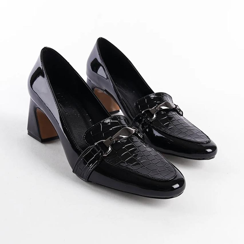 Lina Turkish Capone Block Heels – Women’s 6cm Elegant Shoes | QMR Fashion