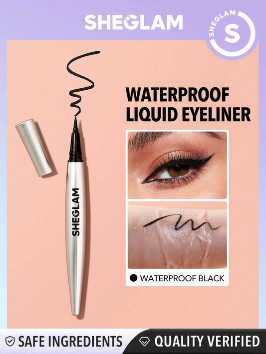 SHEGLAM Uninterrupted Waterproof Liquid Eyeliner Waterproof Highly Pigmented Black