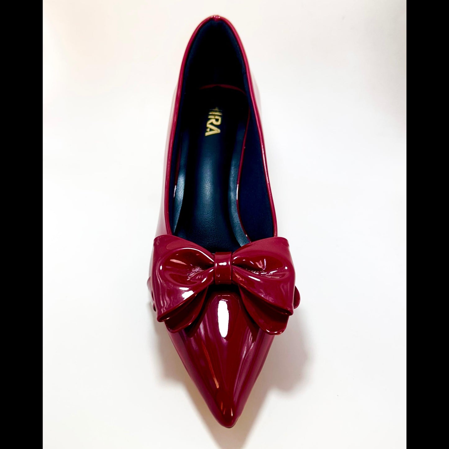 حذاء ميرا فيلور نوار نسائي بكعب عالٍ - 5 سم، حذاء أنيق مخملي | أزياء كيو إم آر