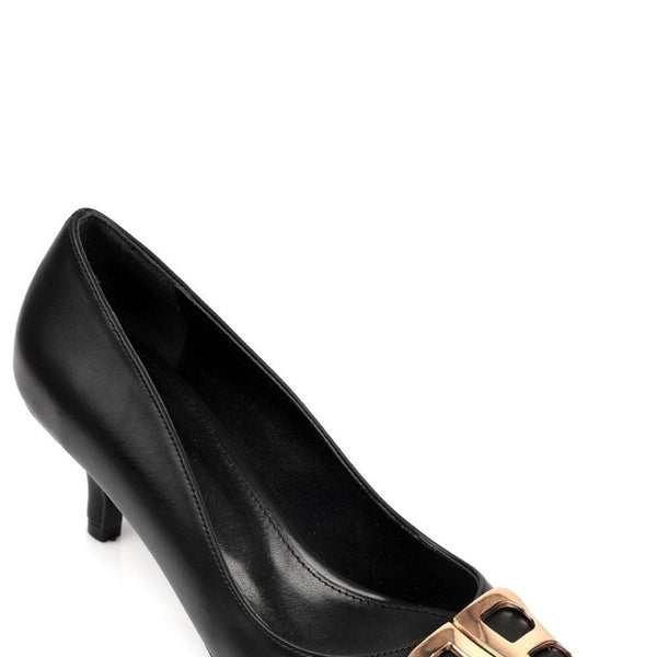 Luna - Turkish Capone Mid Heel BB Bouckle Pointed Toe Women Nude Stiletto