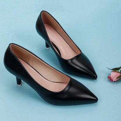 أحذية سانت كورت النسائية ذات الكعب العالي الأسود 6.5 سم | أزياء كيو إم آر