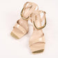VG002 MIRA High Heel Sandals – Women’s 7cm Heels with Gold Accents | QMR Fashion