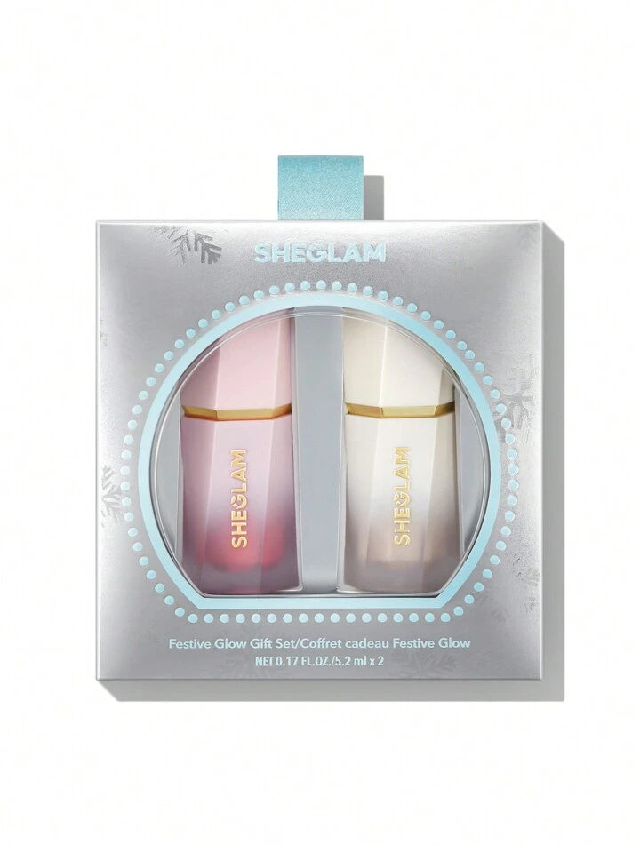 SHEGLAM Festive Glow Gift Set-Love Cake & Vanilla Frost Valentine's Day Decor Love Gift