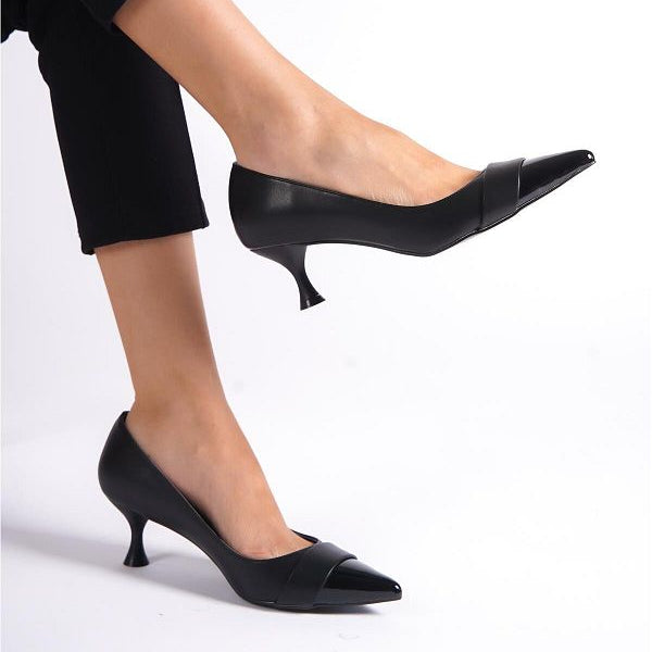 Aurora Pointed Toe Heels – Women’s Patent Leather 5.5cm Shoes | QMR Fashion