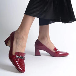 Lina Turkish Capone Block Heels – Women’s 6cm Elegant Shoes | QMR Fashion