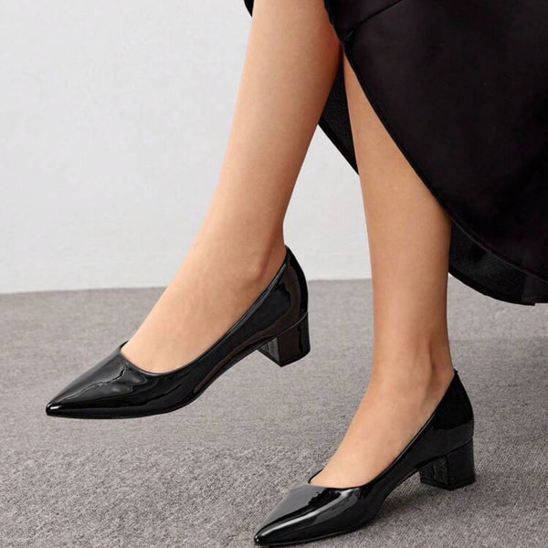 Classy - Formal shoes  Minimalist Point Toe Chunky (check size chart in media)