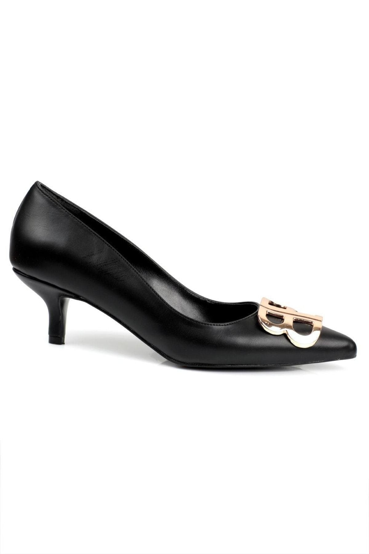 Luna - Turkish Capone Mid Heel BB Bouckle Pointed Toe Women Nude Stiletto