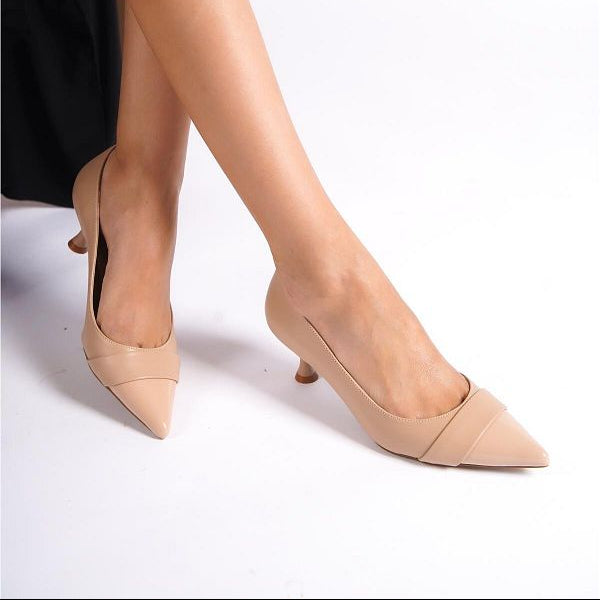 Aurora Pointed Toe Heels – Women’s Patent Leather 5.5cm Shoes | QMR Fashion