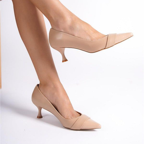 Aurora Pointed Toe Heels – Women’s Patent Leather 5.5cm Shoes | QMR Fashion