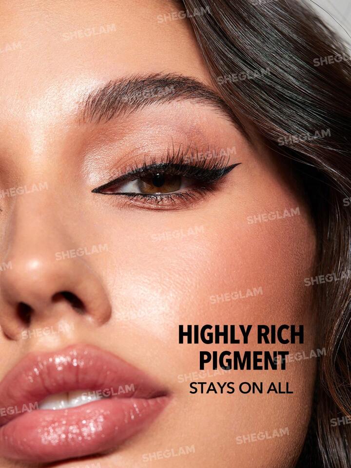 SHEGLAM Uninterrupted Waterproof Liquid Eyeliner Waterproof Highly Pigmented Black