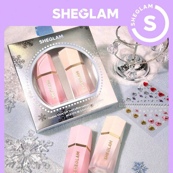 SHEGLAM Festive Glow Gift Set-Love Cake & Vanilla Frost Valentine's Day Decor Love Gift