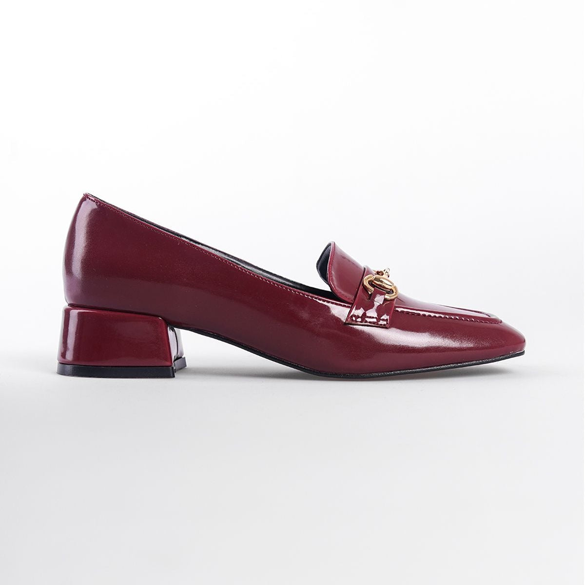 أحذية بيرلا التركية بكعب منخفض - كعب عريض 3 سم للنساء | أزياء كيو إم آر