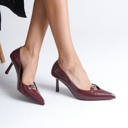 Anatolia Pointed Toe Heels – Women’s 7cm Elegant Shoes | QMR Fashion