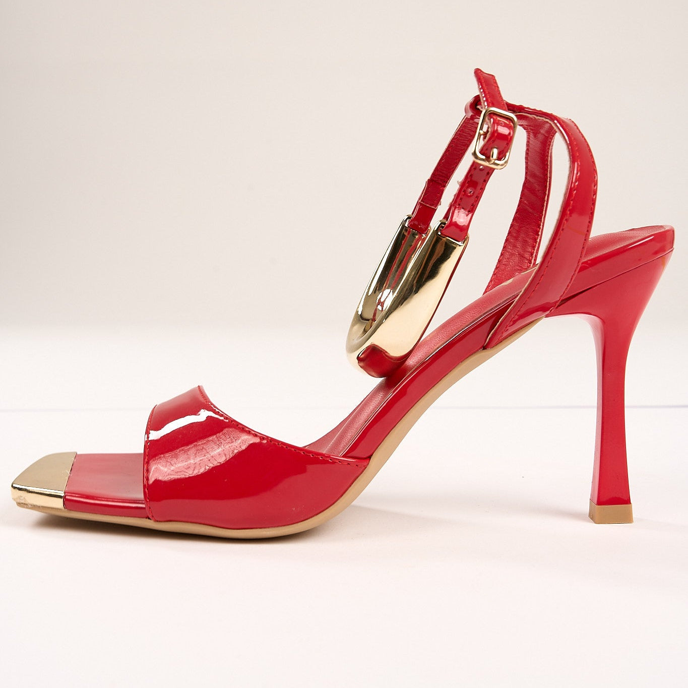 VG002 MIRA High Heel Sandals – Women’s 7cm Heels with Gold Accents | QMR Fashion