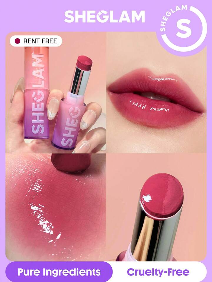 SHEGLAM Mirror Kiss High-Shine Lipstick-Rent