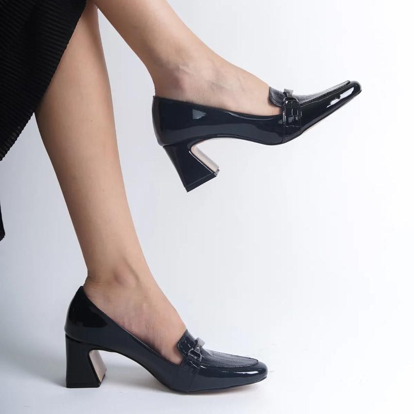 Lina Turkish Capone Block Heels – Women’s 6cm Elegant Shoes | QMR Fashion