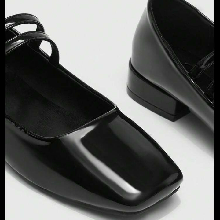 أحذية ماري جين بكعب عالٍ من بيرل ووك - أحذية نسائية بكعب عريض ومقدمة مربعة | أزياء كيو إم آر