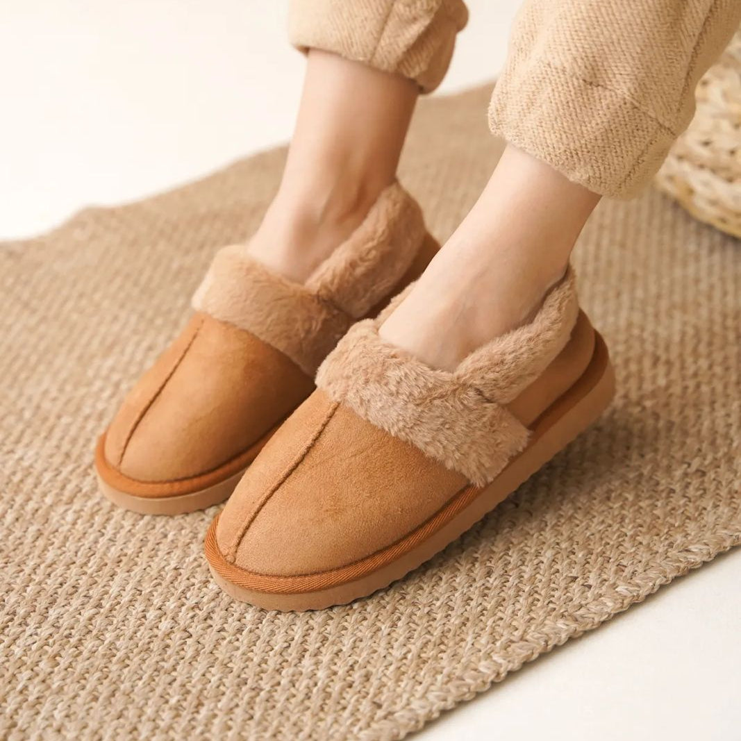شباشب سيدا التركية النسائية الفروية - أحذية منزلية مسطحة مريحة | أزياء كيو إم آر