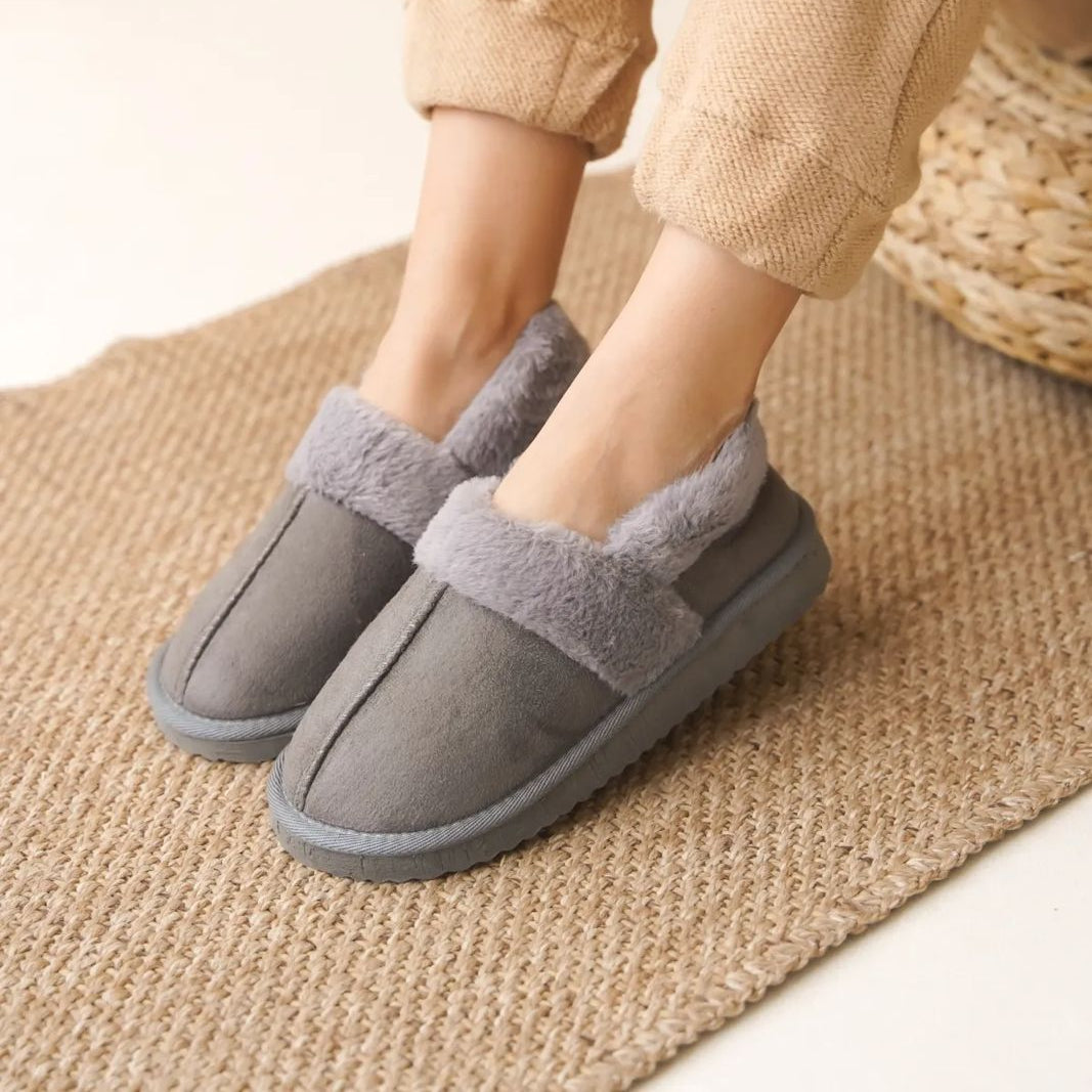 شباشب سيدا التركية النسائية الفروية - أحذية منزلية مسطحة مريحة | أزياء كيو إم آر