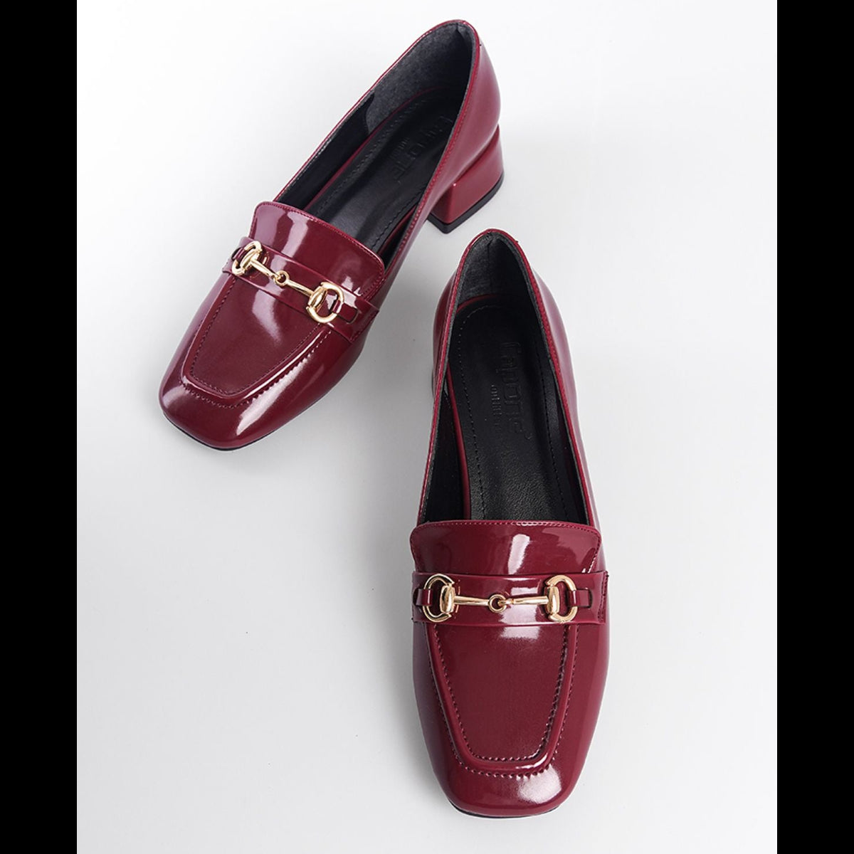 أحذية بيرلا التركية بكعب منخفض - كعب عريض 3 سم للنساء | أزياء كيو إم آر