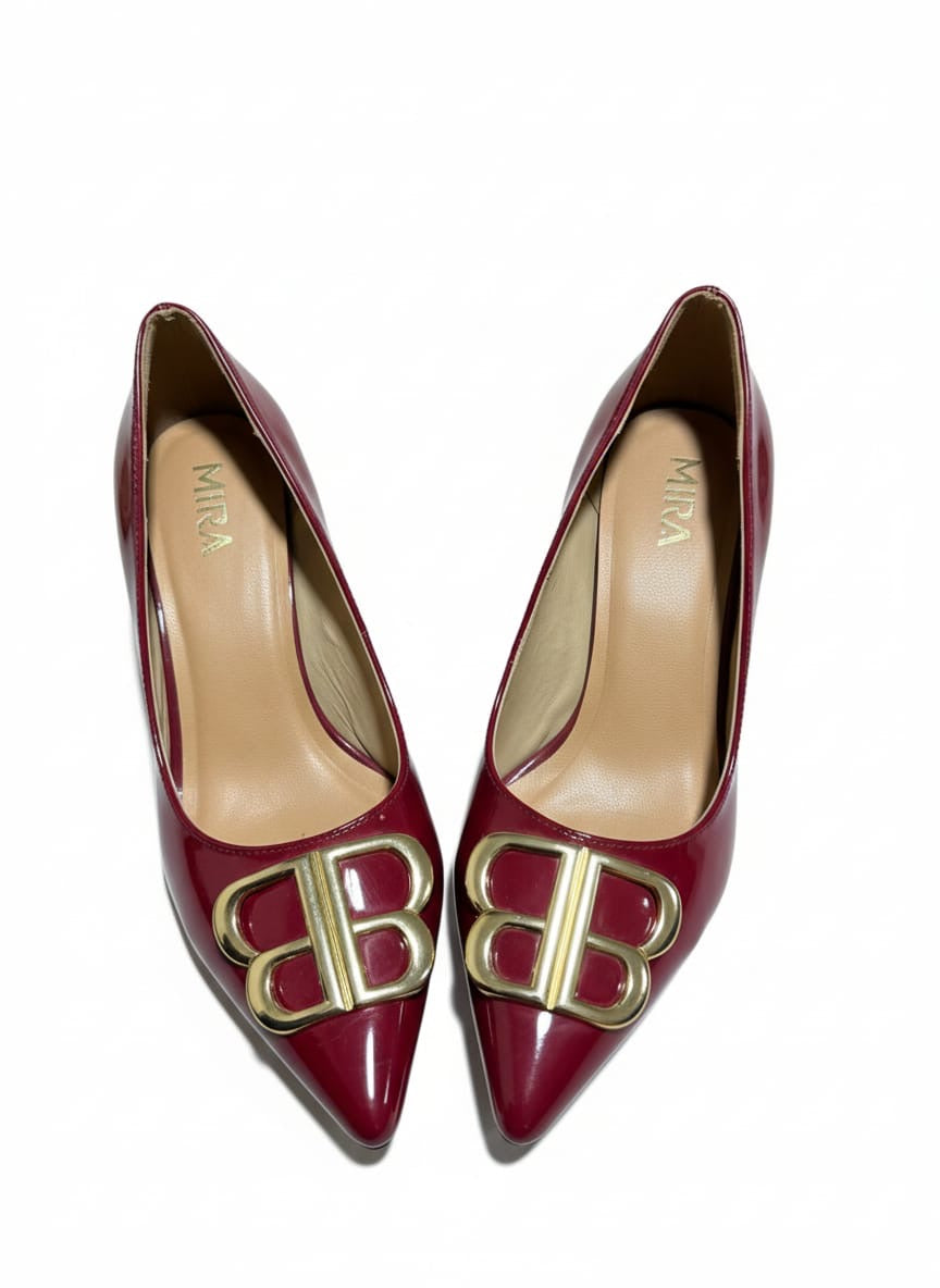 Mira Luna Stiletto Heels – Women’s Nude Pointed Toe 6cm Shoes | QMR Fashion