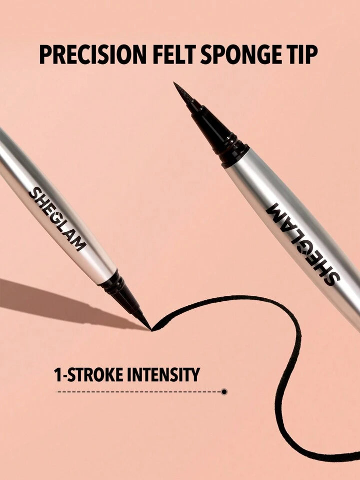 SHEGLAM Uninterrupted Waterproof Liquid Eyeliner Waterproof Highly Pigmented Black