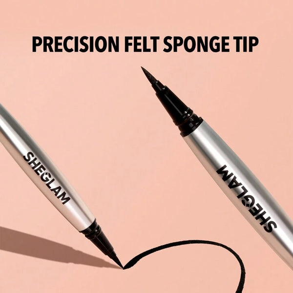 SHEGLAM Uninterrupted Waterproof Liquid Eyeliner Waterproof Highly Pigmented Black