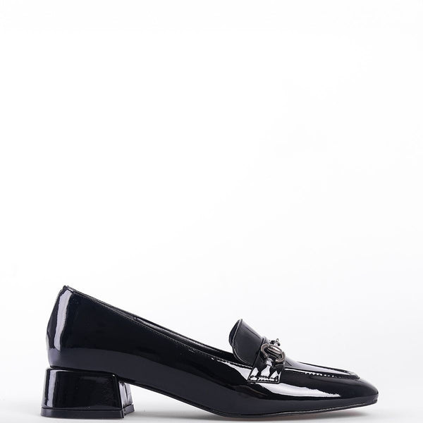 Perla - Turkish Low Heeled Blunt Toe Women's Shoes - Banded
