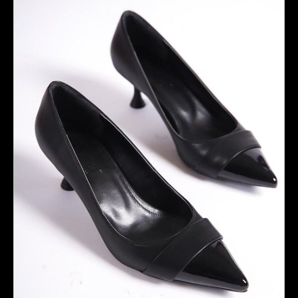 Aurora Pointed Toe Heels – Women’s Patent Leather 5.5cm Shoes | QMR Fashion