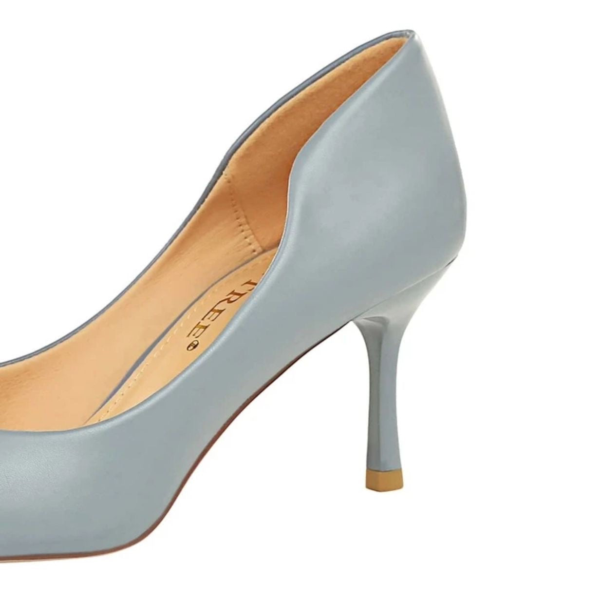 Mony Stiletto Heels – Women’s Dusty Blue Pointed Toe Pumps | QMR Fashion