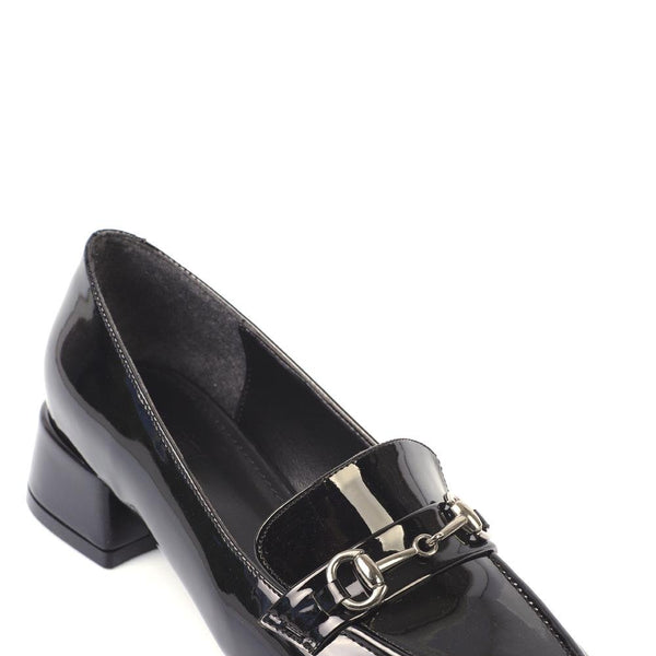Perla - Turkish Low Heeled Blunt Toe Women's Shoes - Banded