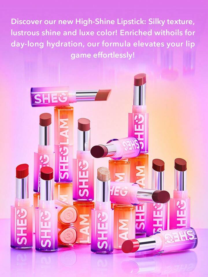 SHEGLAM Mirror Kiss High-Shine Lipstick-Rent
