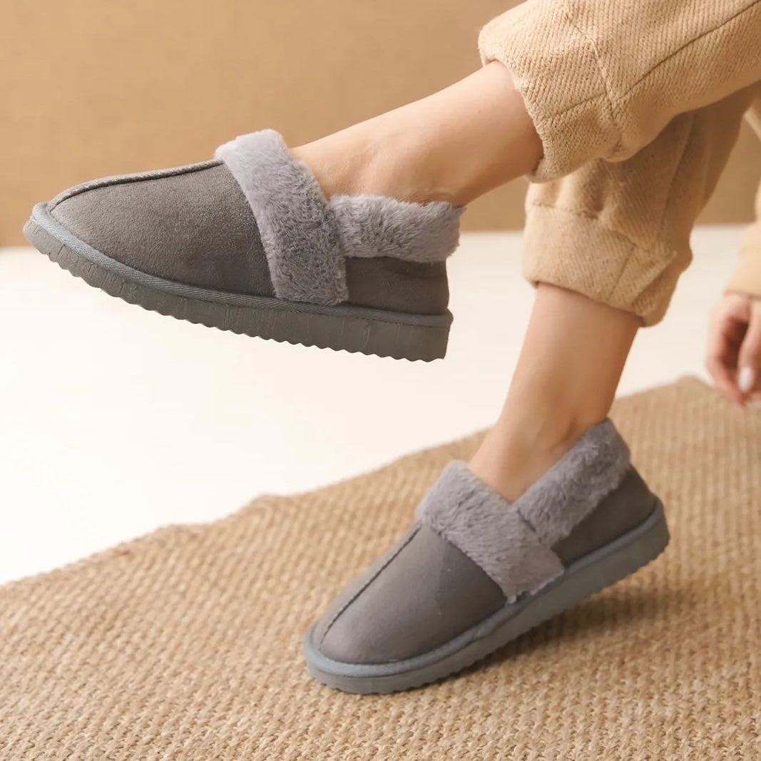 شباشب سيدا التركية النسائية الفروية - أحذية منزلية مسطحة مريحة | أزياء كيو إم آر