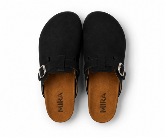 Pure Black Clogs — Women's All-Day Comfort Work Clogs | QMR Fashion Slip-On