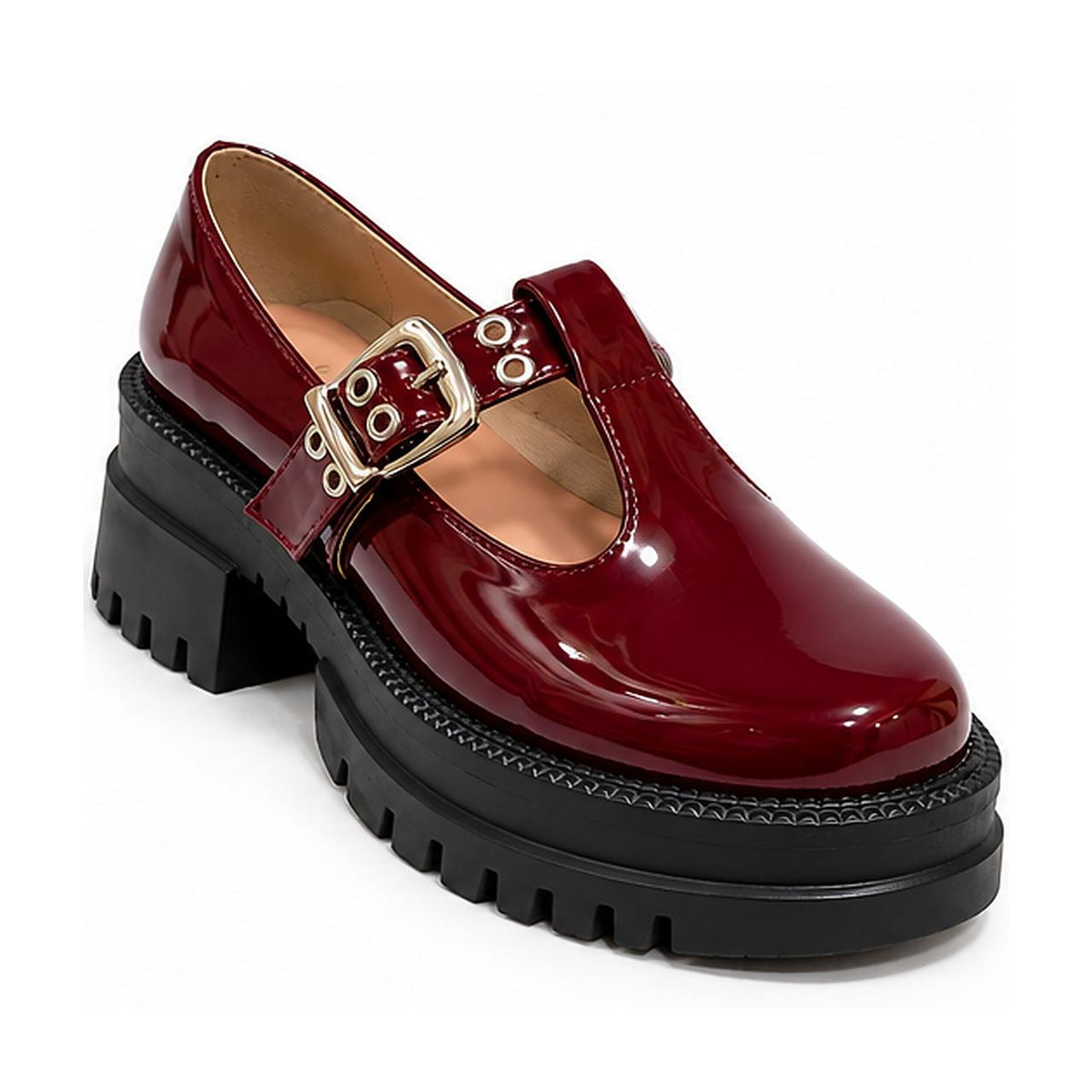 Mira T.bar chuncky heels loefers Heels