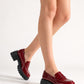 Chunky Platform  Loafer Heels