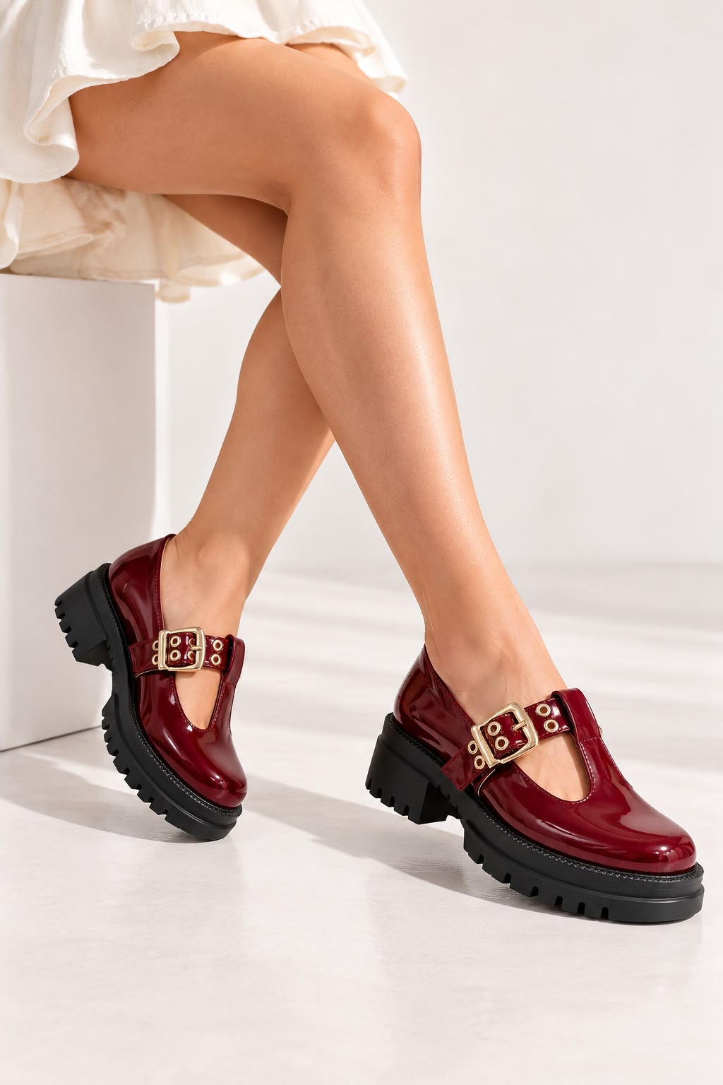 T.bar chuncky heels loafers Heels