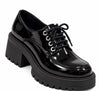 Platform Lace-Up Derby Loafer Heels