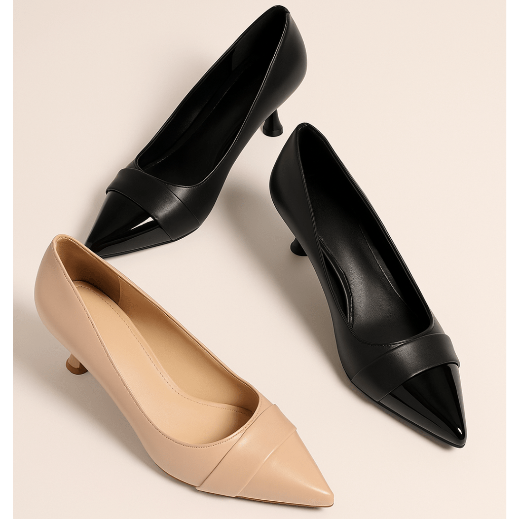 Aurora Pointed Toe Heels – Women’s Patent Leather 5.5cm Shoes | QMR Fashion - Qmr Fashion