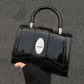 Croc Elegance Hourglass Bag – Crocodile Print Shoulder & Crossbody Handbag | QMR Fashion - Qmr Fashion