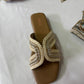 Gold MIRA Slipper - Qmr Fashion